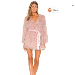 Lovers and friends pink fuzzy dress